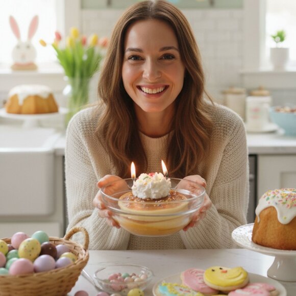 Cafe Delights Birthday Cake Pancakes Scented Soy Wax Candle - Picture 1 of 10